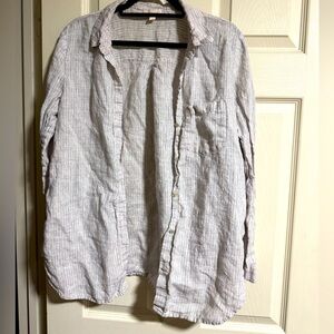 Eileen Fisher light blue button down